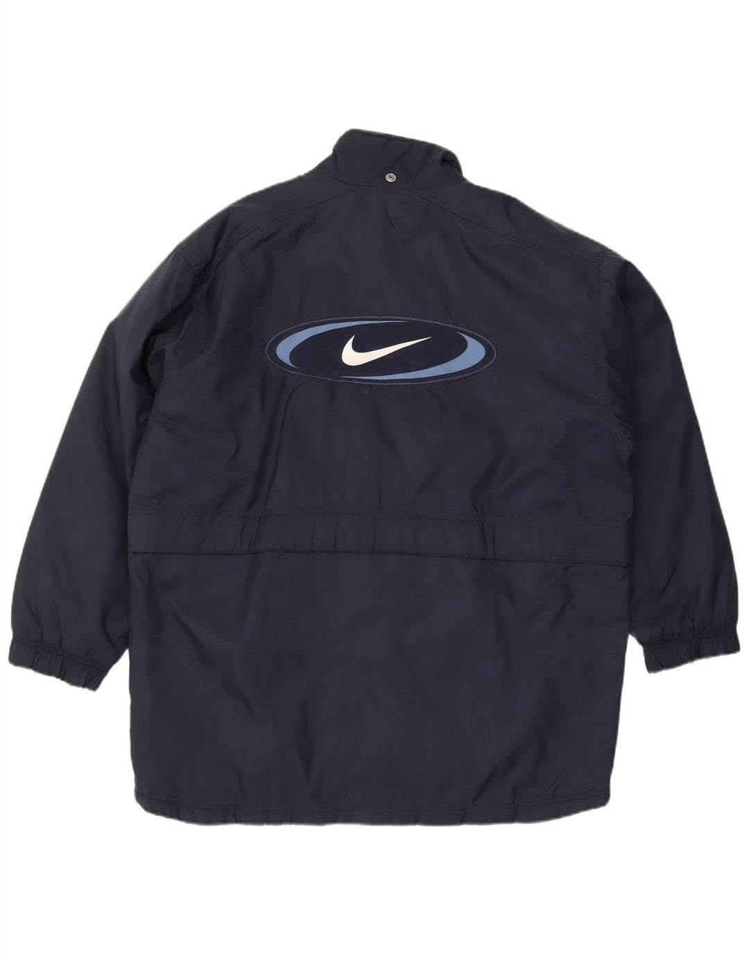 Jaqueta corta-vento masculina Nike Graphic UK 42/44 grande azul marinho nylon