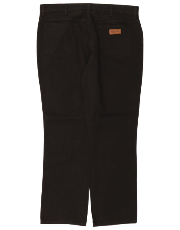 Calça jeans feminina WRANGLER regular fit reta W40 L32 algodão preto