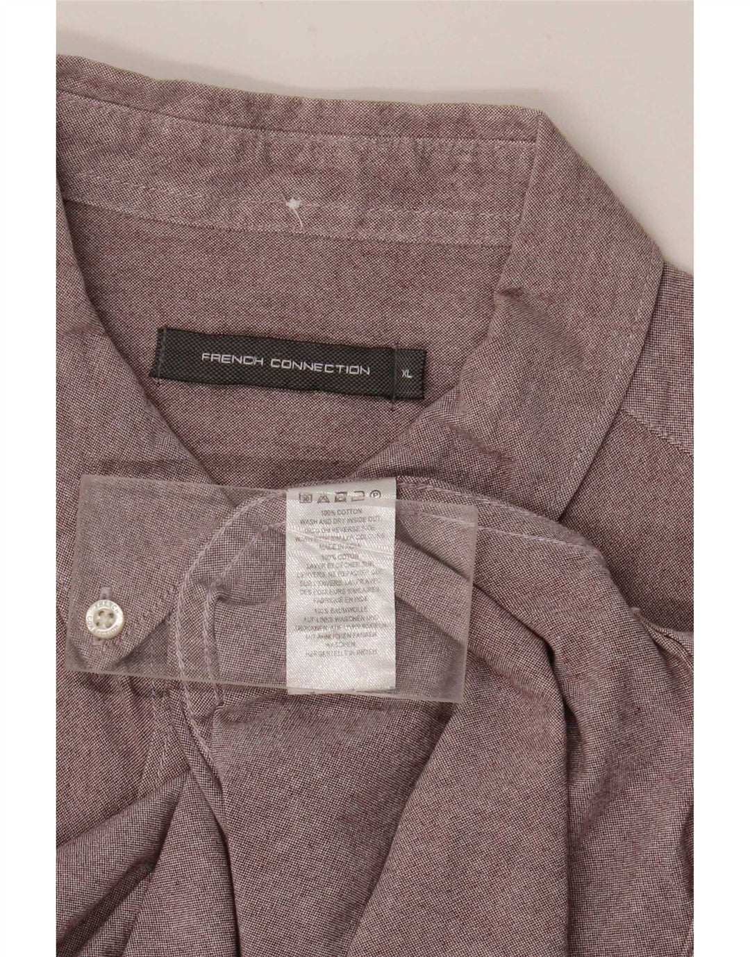 Camisa masculina French Connection XL algodão roxo