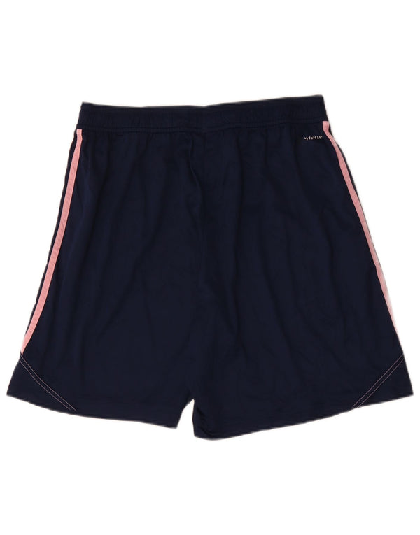 Shorts esportivos Aeroready feminino Adidas UK 18 XL azul marinho poliéster