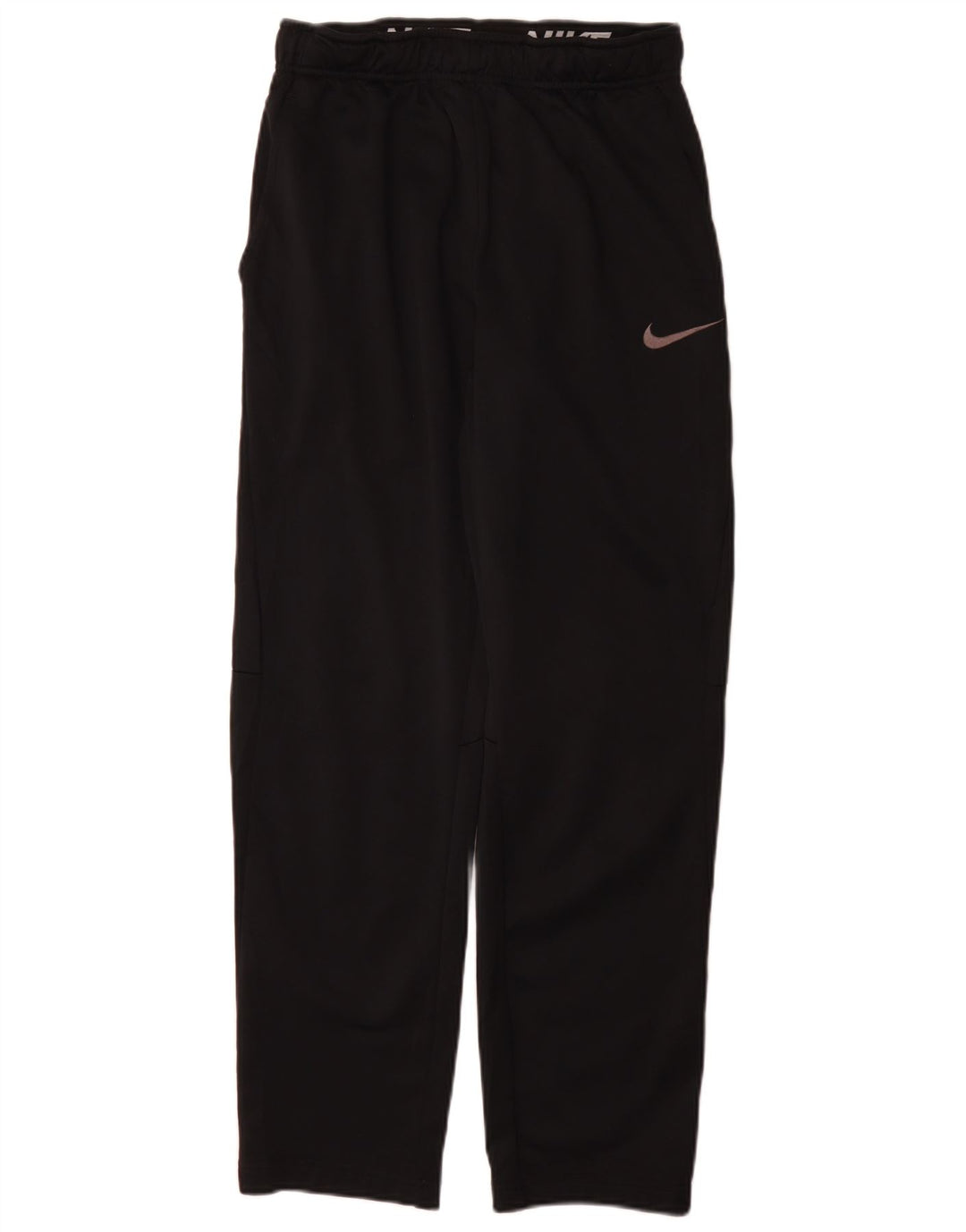 Calça de treino masculina Nike pequena preta de poliéster esportiva