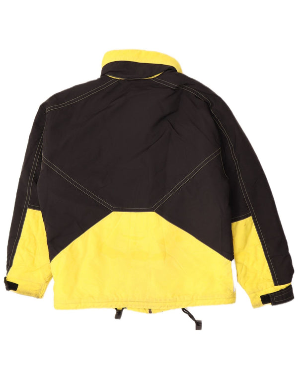 Jaqueta de esqui masculina com capuz Sergio Tacchini UK 36 Small Yellow Colourblock