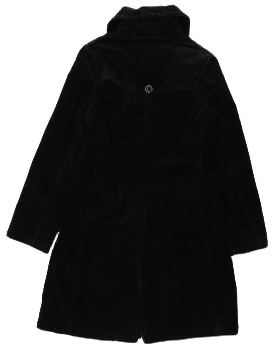 Casaco de veludo feminino Benetton IT 40 pequeno algodão preto