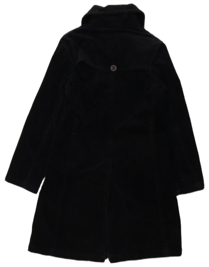 Casaco de veludo feminino Benetton IT 40 pequeno algodão preto