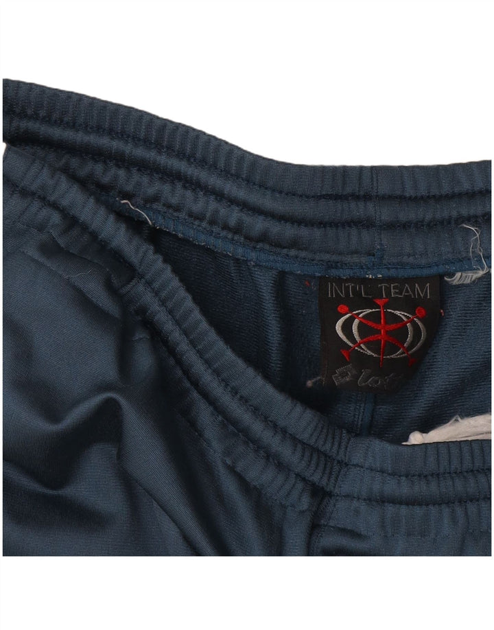 Lotto masculino gráfico completo agasalho médio azul marinho colorblock