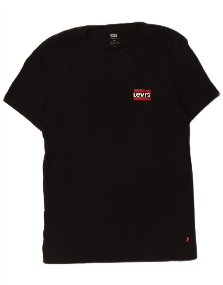 Camiseta Levi's Masculina Slim Top Médio Algodão Preto