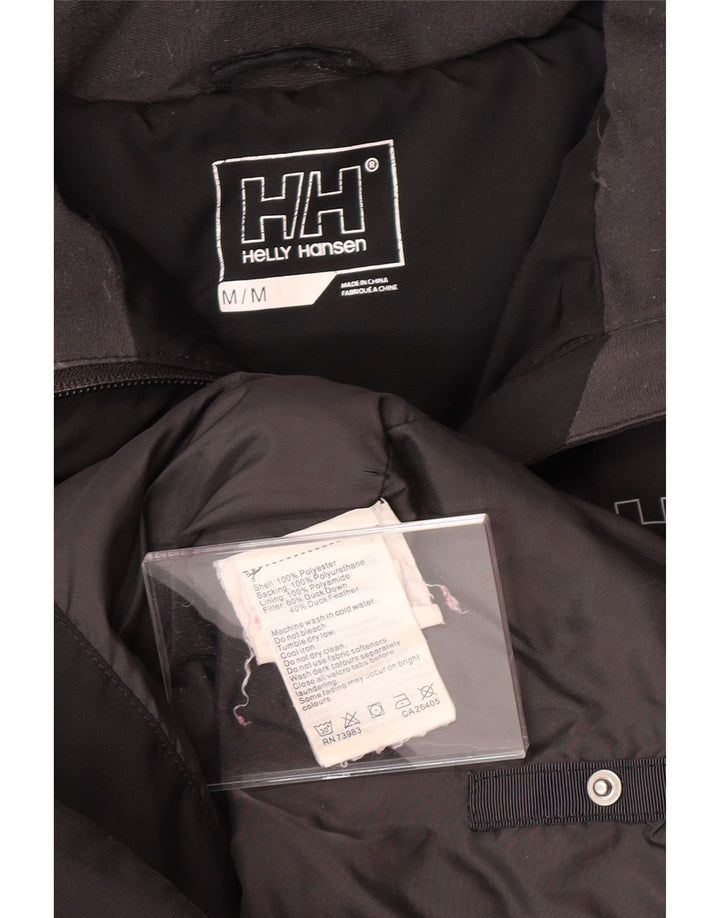 Jaqueta feminina acolchoada com capuz HELLY HANSEN UK 14 poliéster preto médio