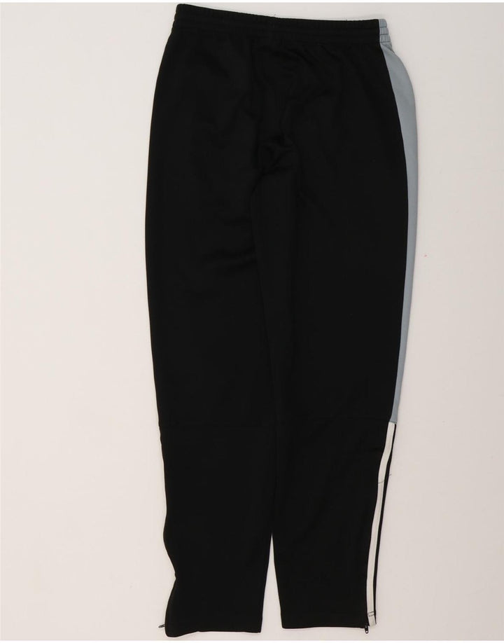 Calças de treino Adidas meninos 15-16 anos preto colorblock poliéster