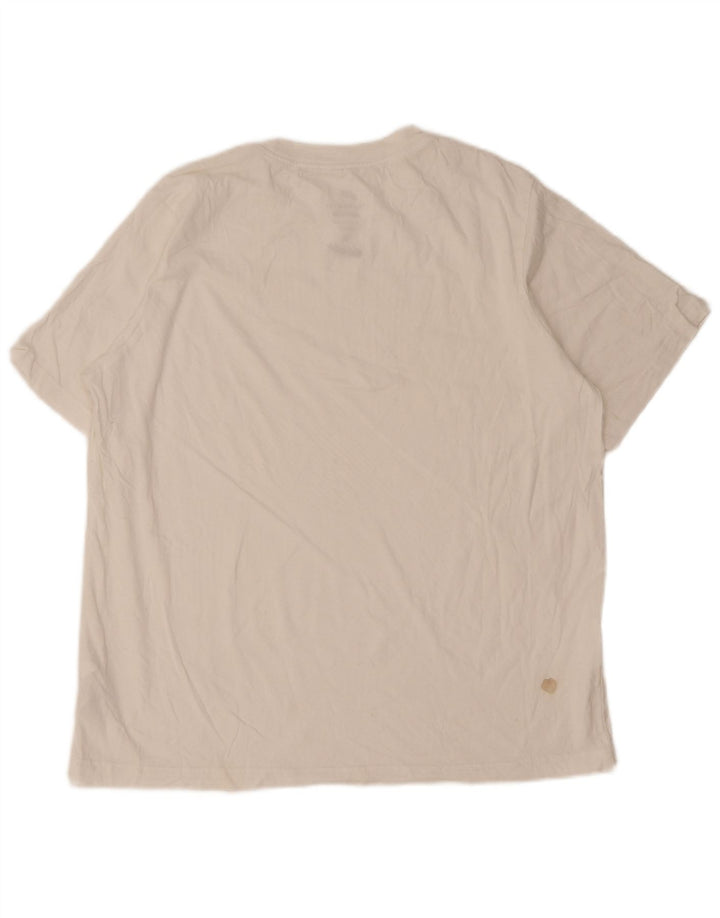 Camiseta masculina Nike Loose Fit Top Médio Algodão Branco