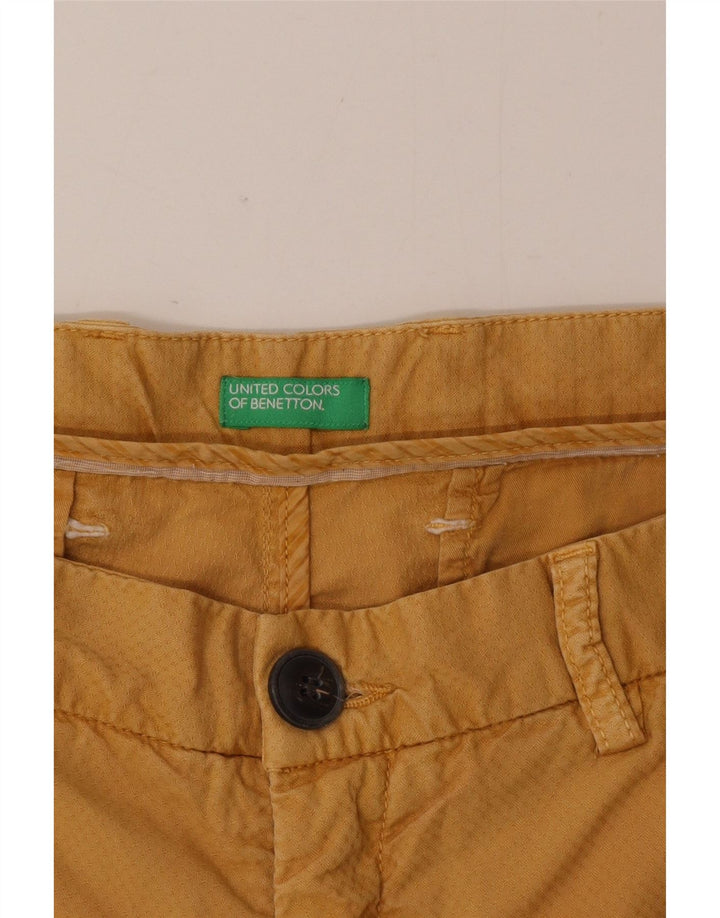 Benetton Mens Chino Shorts W38 XL Marrom