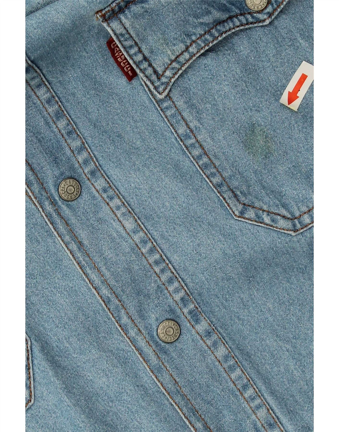 Camisa jeans masculina Casucci de algodão azul médio