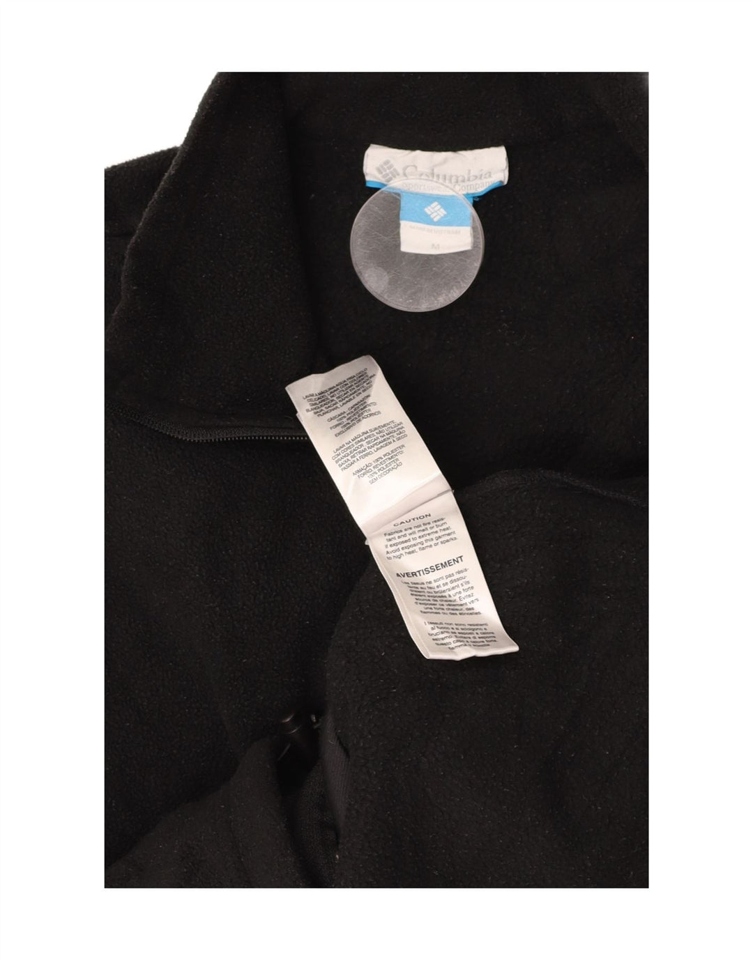 Jaqueta de lã masculina COLUMBIA UK 38 poliéster preto médio