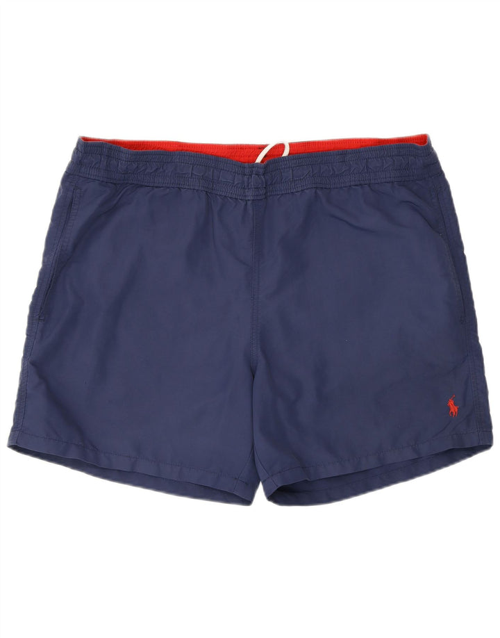 Polo Ralph Lauren Calções de banho masculino médio azul marinho nylon