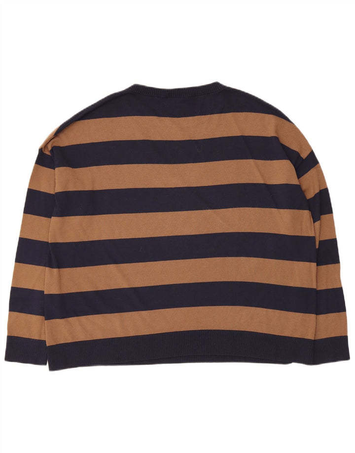 Suéter feminino Max Mara com gola barco para fim de semana Reino Unido 14 médio azul marinho