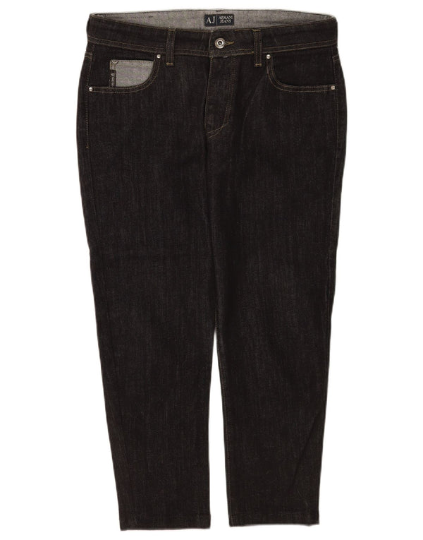 Calça jeans feminina Armani W29 L23 algodão preto