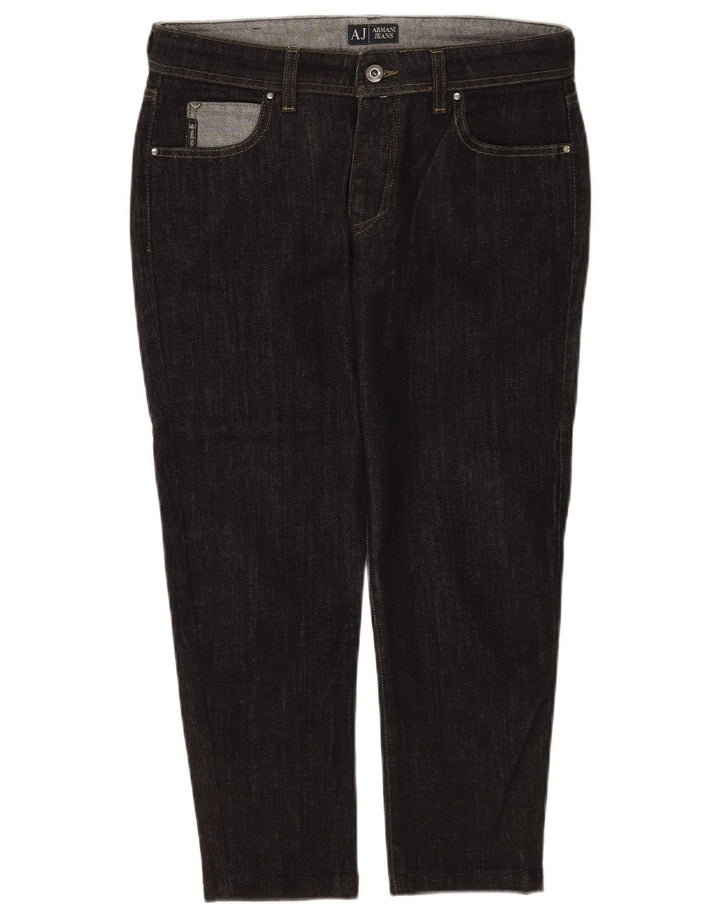 Calça jeans feminina Armani W29 L23 algodão preto