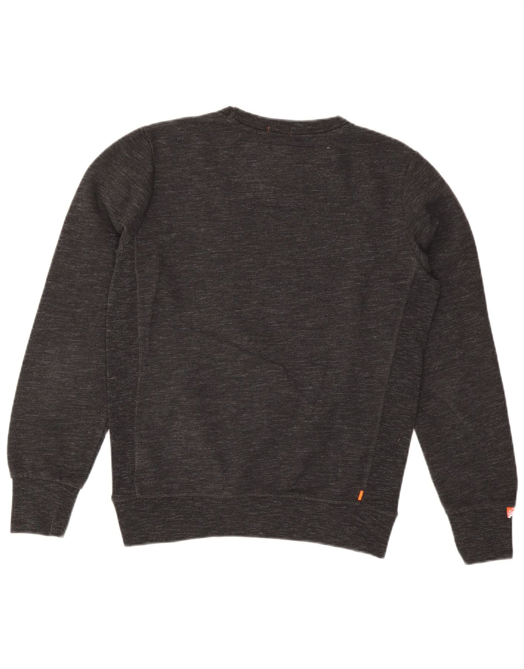Superdry moletom masculino jumper médio cinza algodão manchado