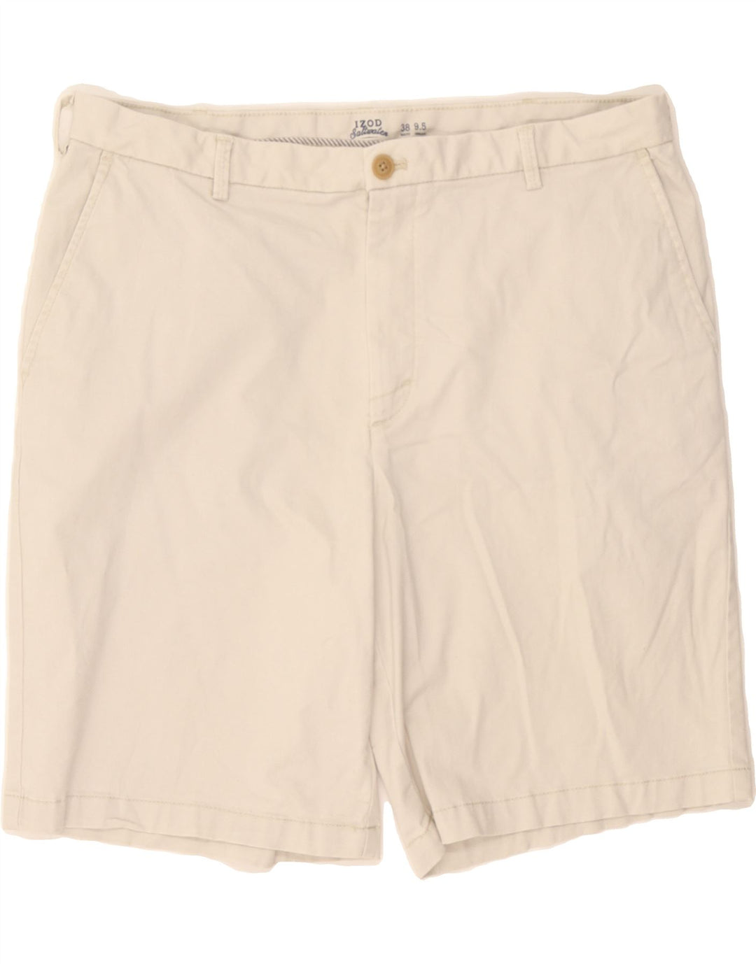 IZOD Mens Salt Water Chino Shorts W38 XL  Beige Cotton Vintage Izod and Second-Hand Izod from Messina Hembry 