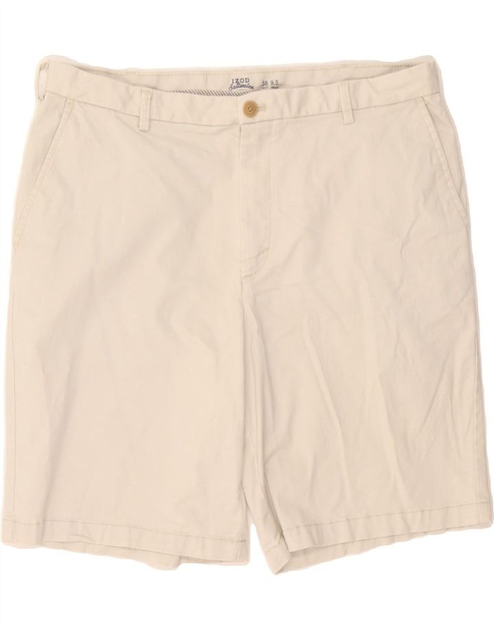 IZOD Mens Salt Water Chino Shorts W38 XL  Beige Cotton Vintage Izod and Second-Hand Izod from Messina Hembry 