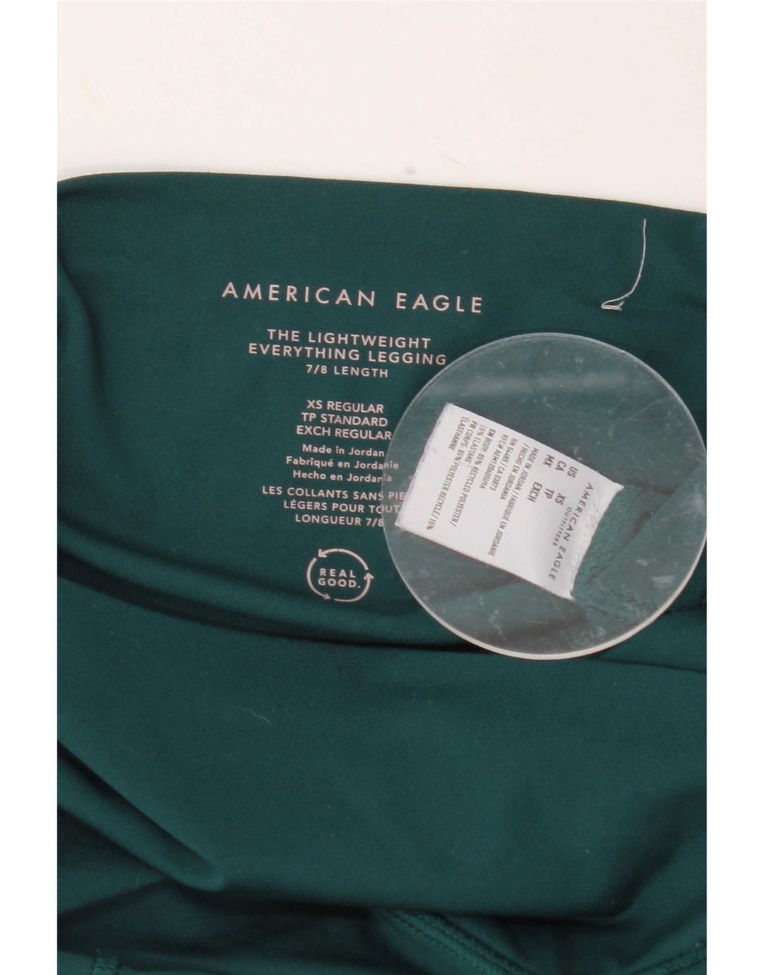 Leggings femininas American Eagle UK 4 XS poliéster verde