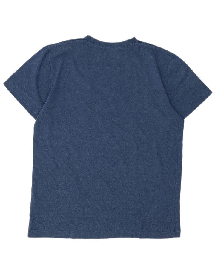 Camiseta masculina KAPPA Top médio algodão azul marinho