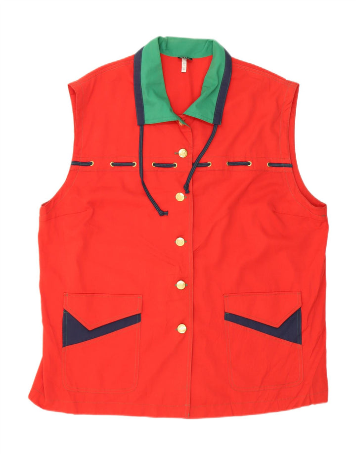 Colete feminino RIGANY EU 50 2XL poliéster vermelho