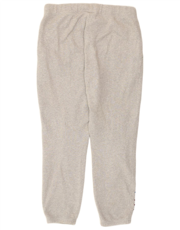 Calça esportiva feminina Jack Wills com estampa gráfica e joggers UK 12 cinza médio