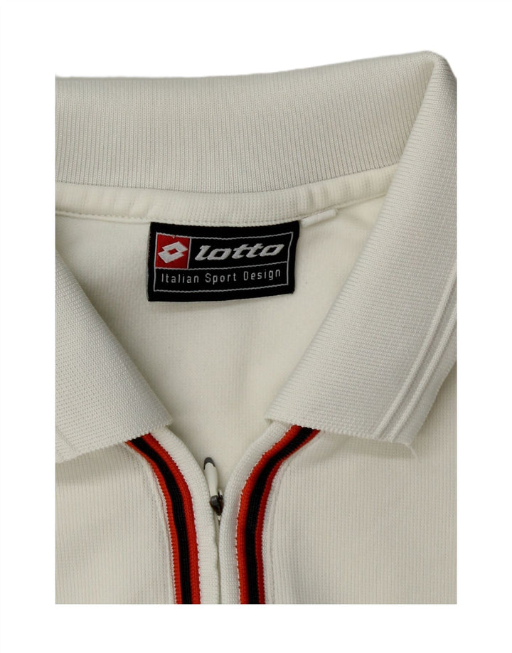 Camisa polo masculina Lotto média branca