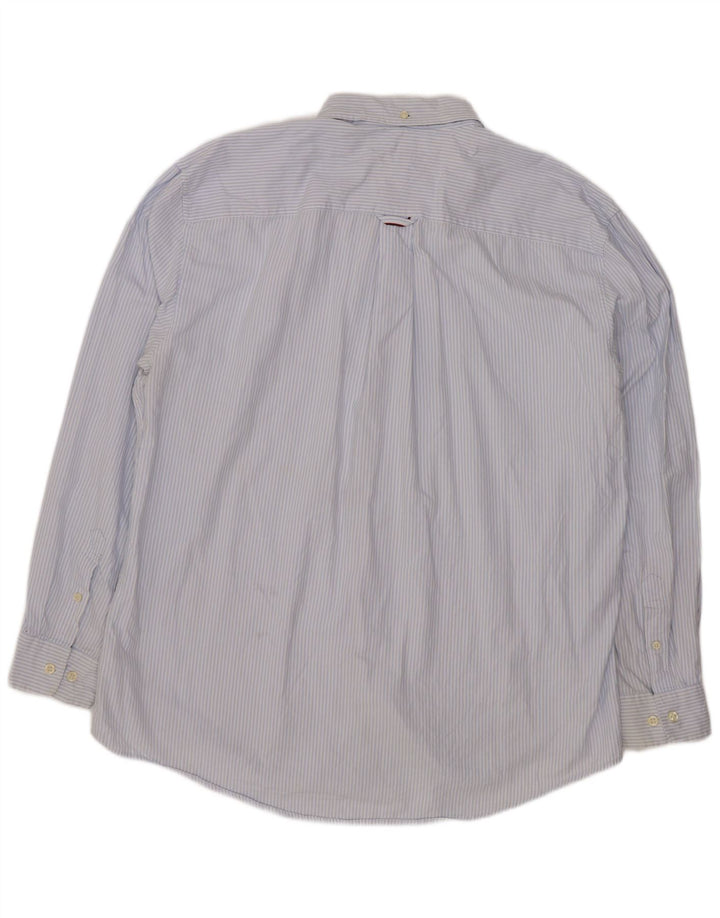 Camisa masculina Tommy Hilfiger 2XL algodão listrado azul