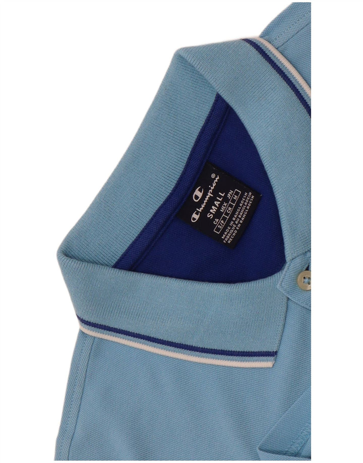 Camisa polo masculina Champion pequena azul