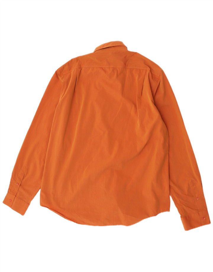 Camisa masculina Hugo Boss grande algodão laranja