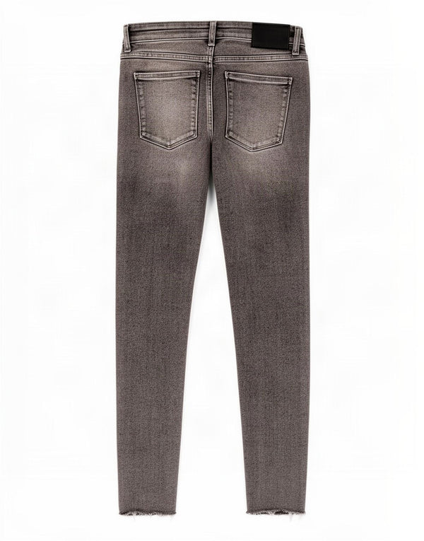 Calça jeans skinny feminina Zara EU 36 XS W26 L28 algodão cinza