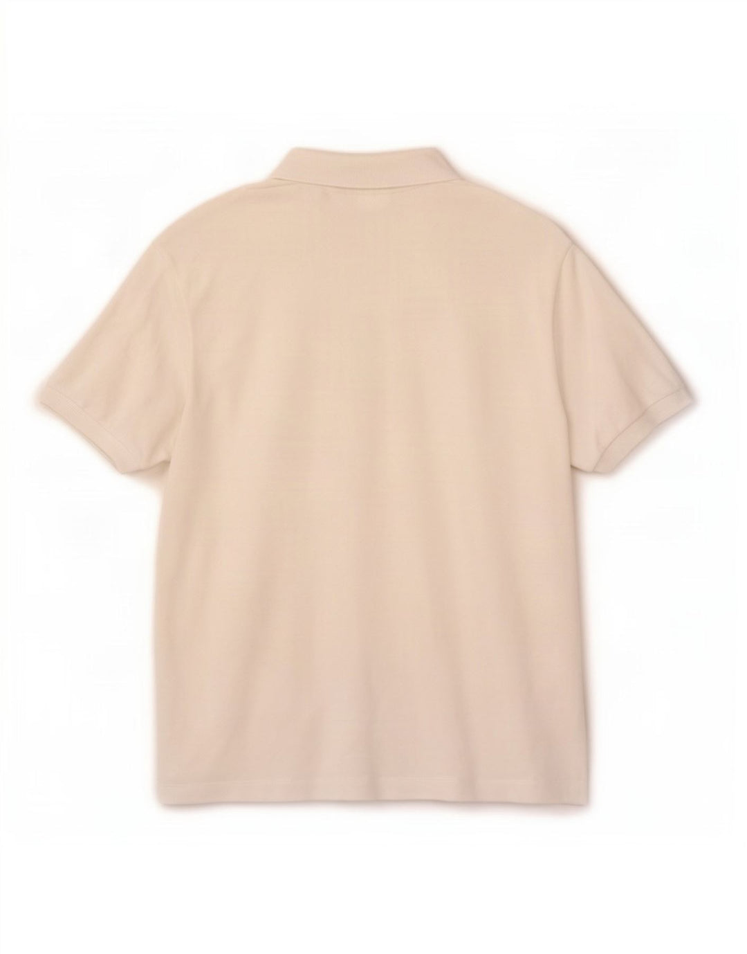 Camisa polo masculina Lacoste tamanho 3 pequeno algodão branco