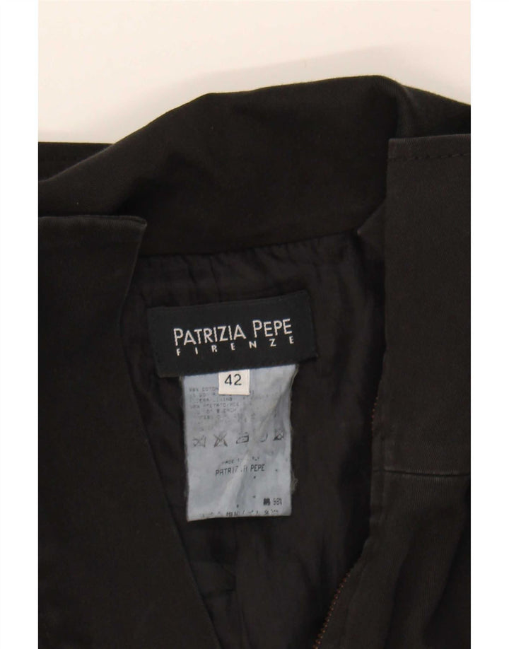 Jaqueta militar feminina Patrizia Pepe IT 42 algodão preto médio