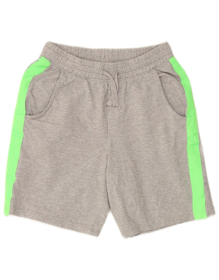 Shorts esportivos para meninos BENETTON 11-12 anos 2XL cinza colorblock algodão
