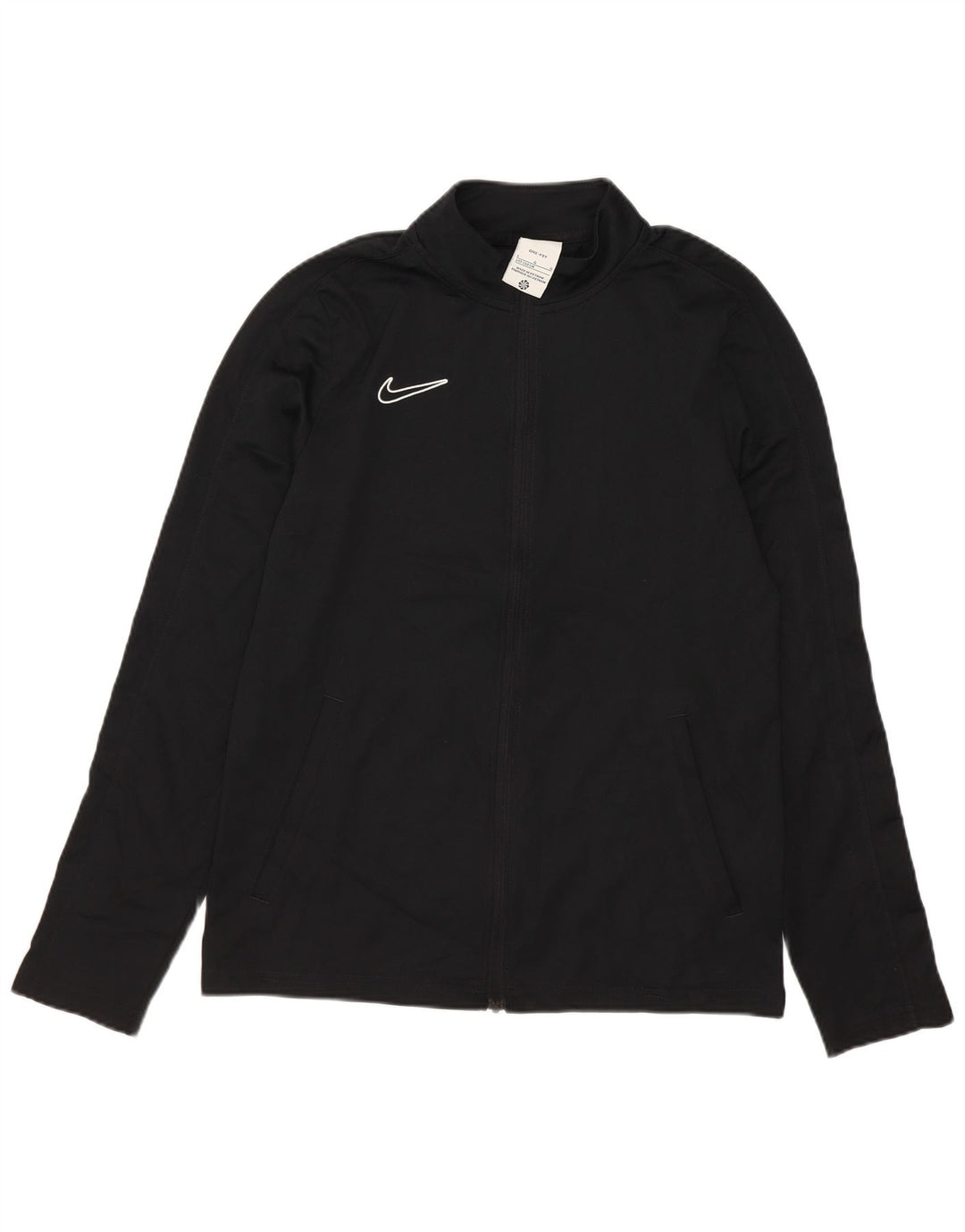 Jaqueta Nike Boys Dri Fit Tracksuit 12-13 anos grande poliéster preto