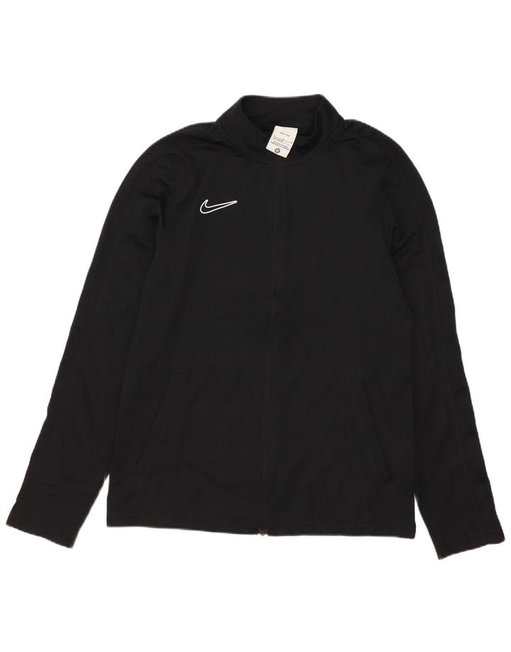 Jaqueta Nike Boys Dri Fit Tracksuit 12-13 anos grande poliéster preto