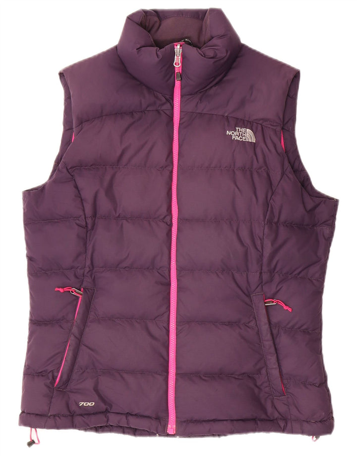 Colete acolchoado The North Face feminino 700 UK 14 poliéster roxo médio