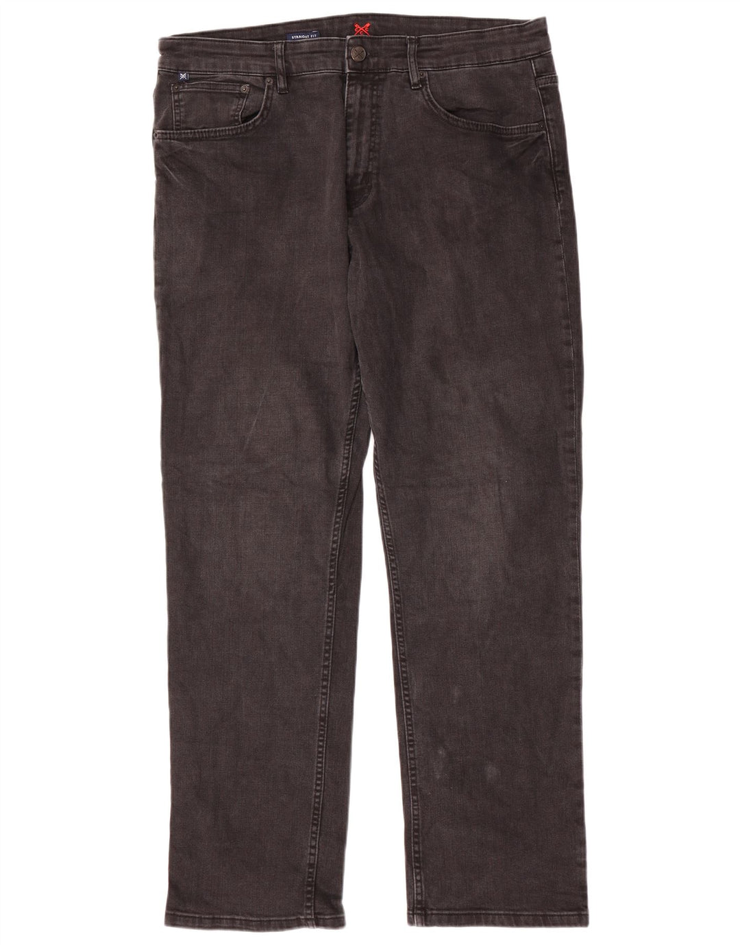 Crew Clothing Mens Jeans retos W38 L32 algodão cinza