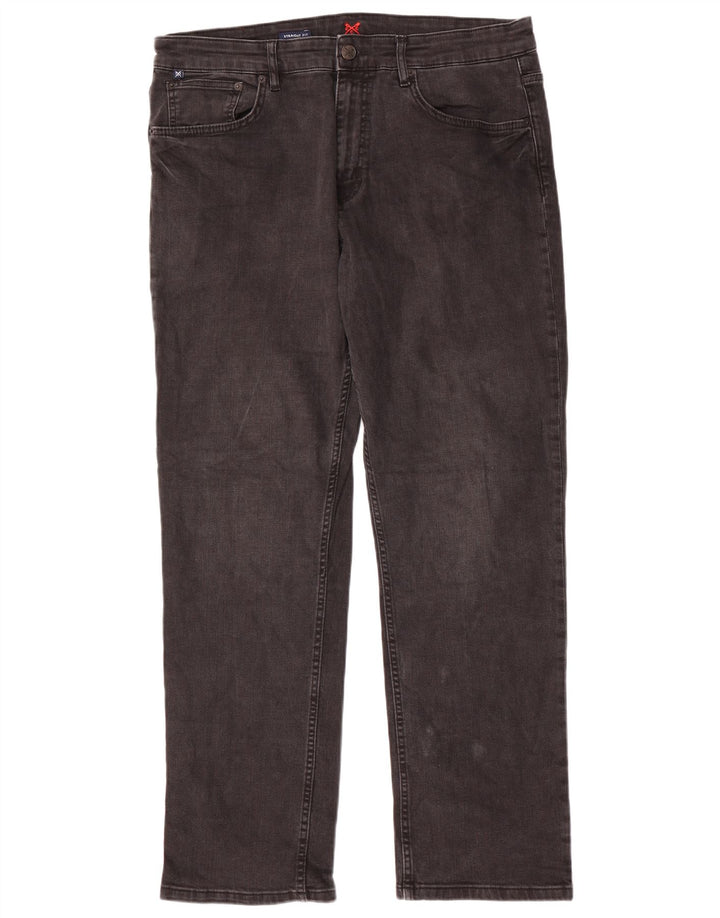 Crew Clothing Mens Jeans retos W38 L32 algodão cinza