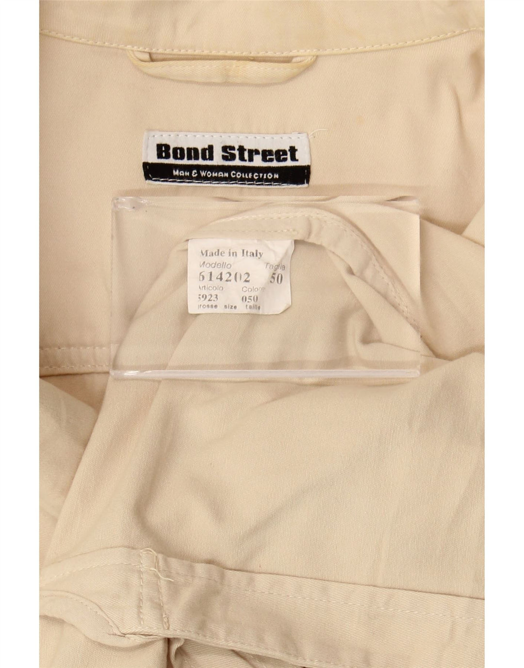 Jaqueta blazer feminina de 5 botões Bond Street IT 50 XL algodão bege