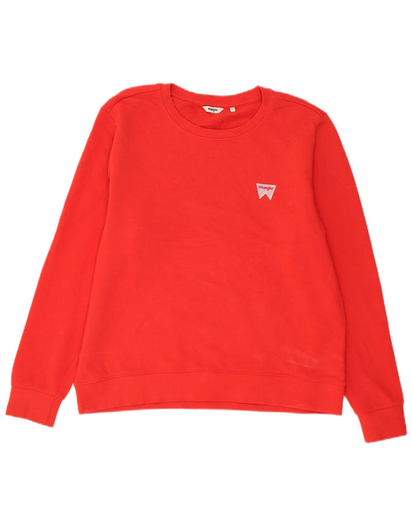 Wrangler moletom masculino jumper grande algodão vermelho
