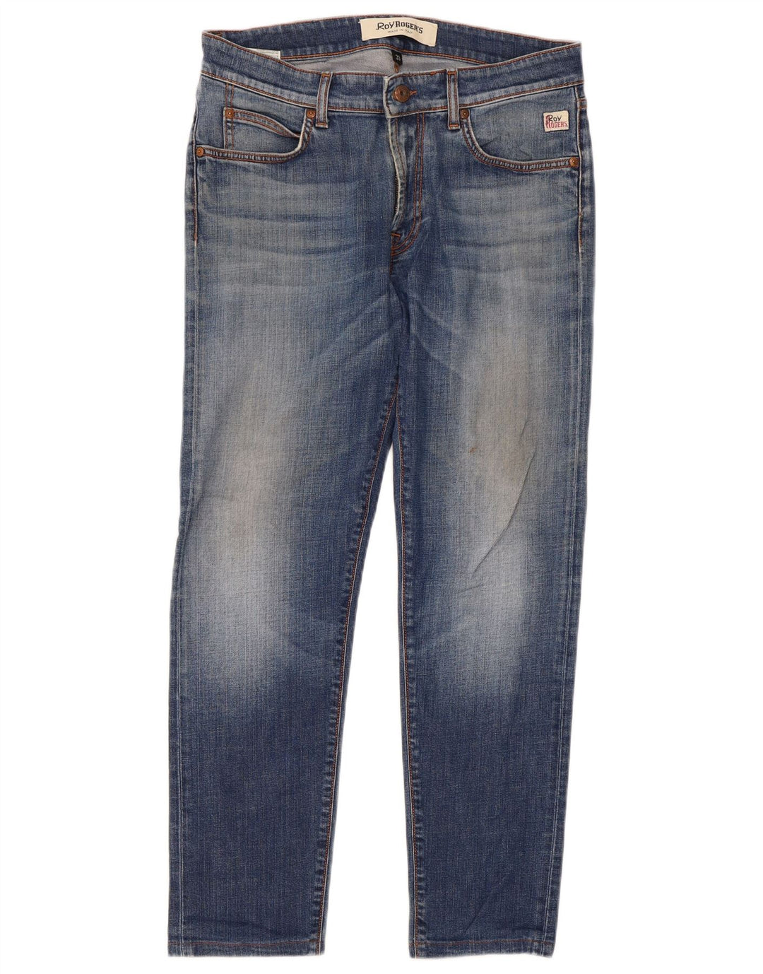 Calça jeans feminina Roy Rogers W33 L33 azul algodão