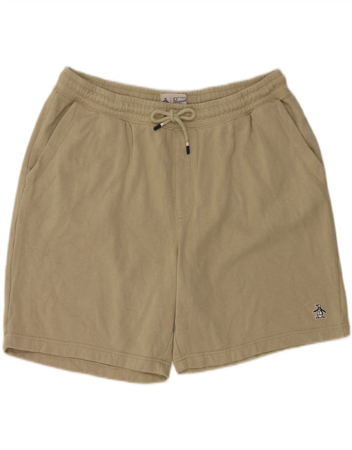 Shorts esportivos masculinos Penguin XL algodão bege