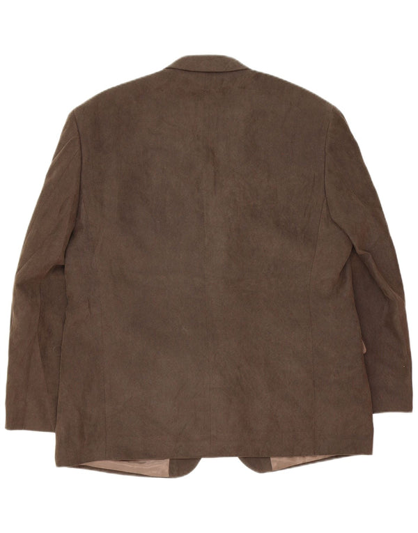 Jaqueta blazer masculina de 3 botões Marks & Spencer Reino Unido 42 grande marrom clássico