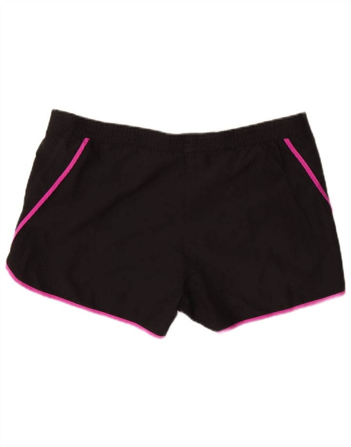 Adidas Womens Climalite Sport Shorts UK 10 Pequeno Poliéster Preto