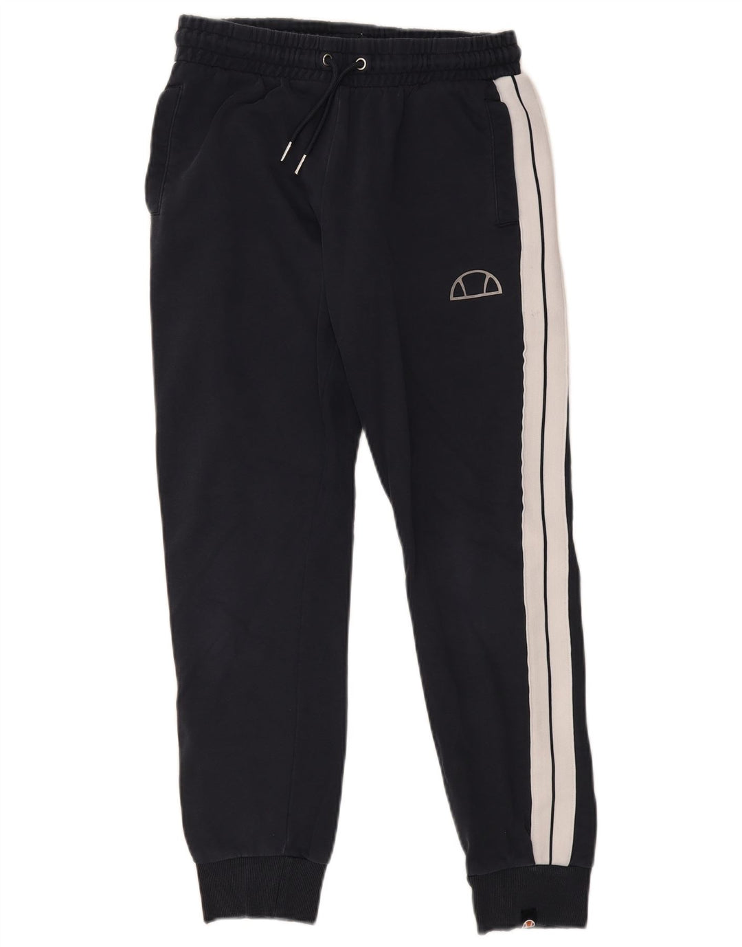 Calça de treino masculina Ellesse Joggers médio azul marinho algodão colorblock