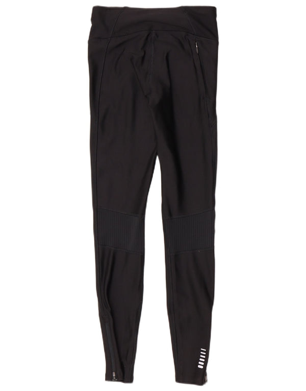 Leggings de compressão femininas Under Armour UK 10 esportes pequenos de poliéster preto