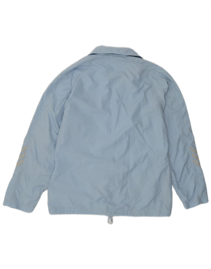 Adidas Womens Rain Jacket UK 10 Pequeno Azul Poliéster