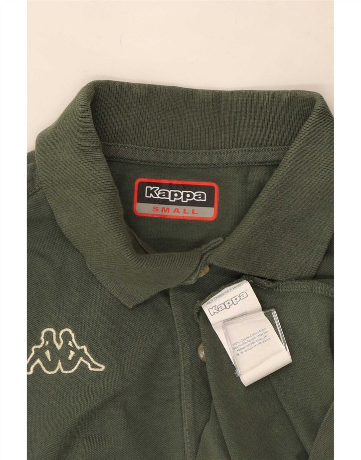 Camisa polo masculina Kappa pequena algodão verde